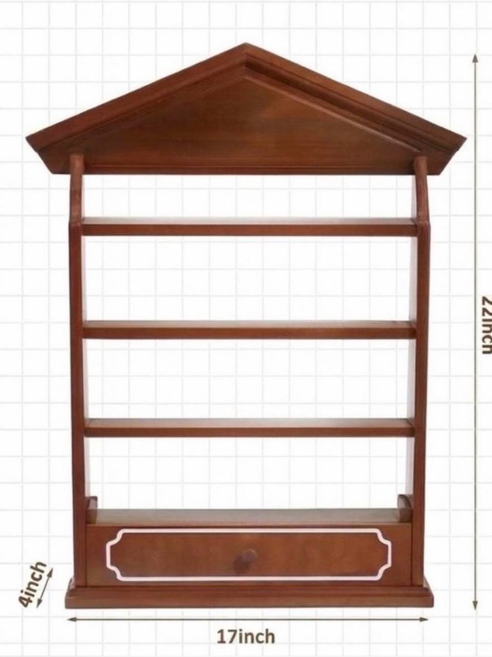 Lenox Spice Village Inspired Wooden Rack. New in Box. Vintage Brown. - Picture 4 of 5
